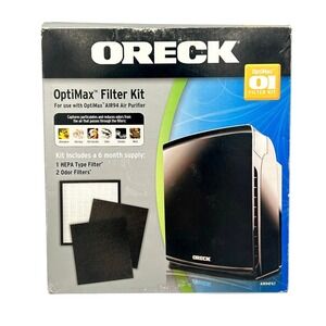 Original Oreck OptiMax Filter Kit AIR94FILT OEM HEPA Odor Filters New Open Box